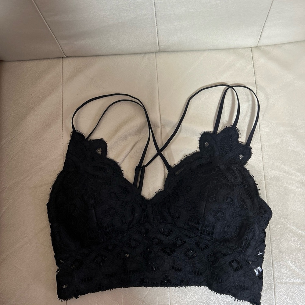 Yahada Black Lace Bralette